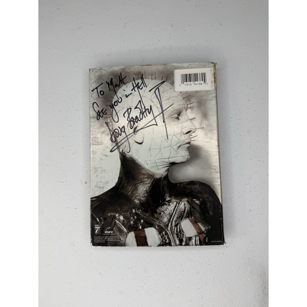 Doug Bradley Signed / Autographed Hellraiser DVD Pinhead Horror Halloween